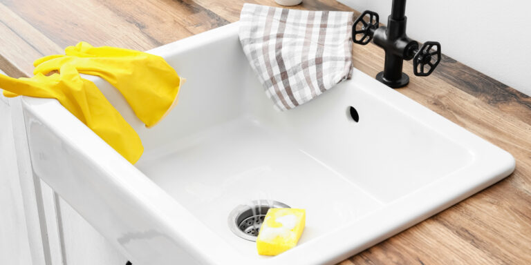 How to clean a kitchen sink and drain